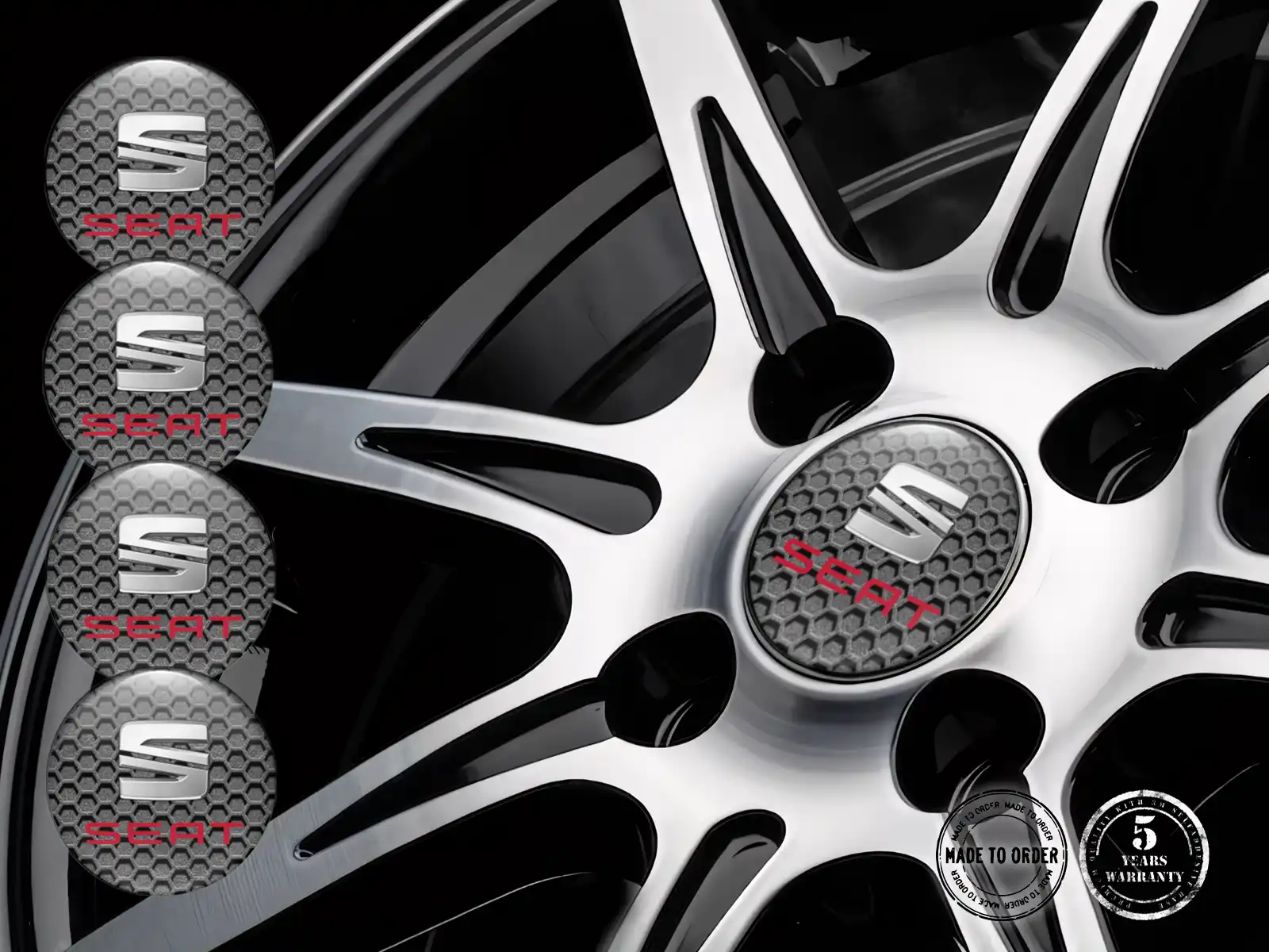 Seat Radembleme Ausgabe Individuelle Harz-Labels